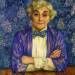 Madame van Rysselberghe in a Checkered Bow Tie